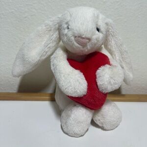 Jellycat Small Bashful Red Heart Love Bunny